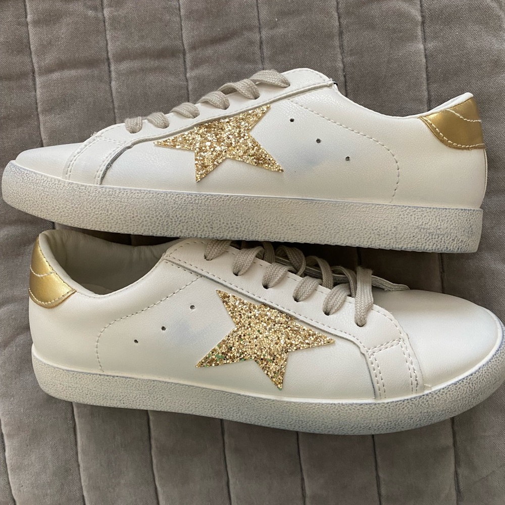 Grace & Lace Gold Star Sneakers